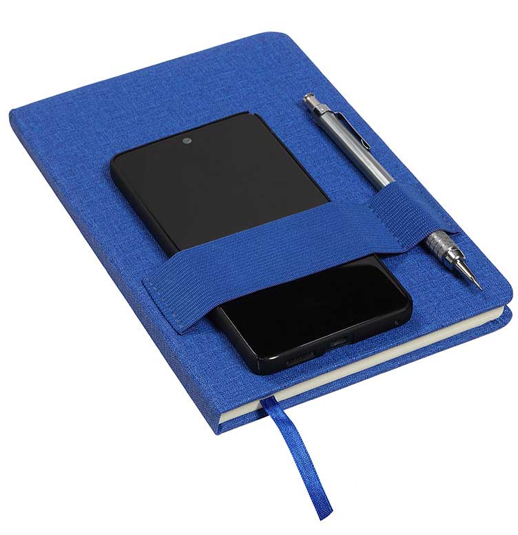 Council Textured Journal with Phone + Pen Holder